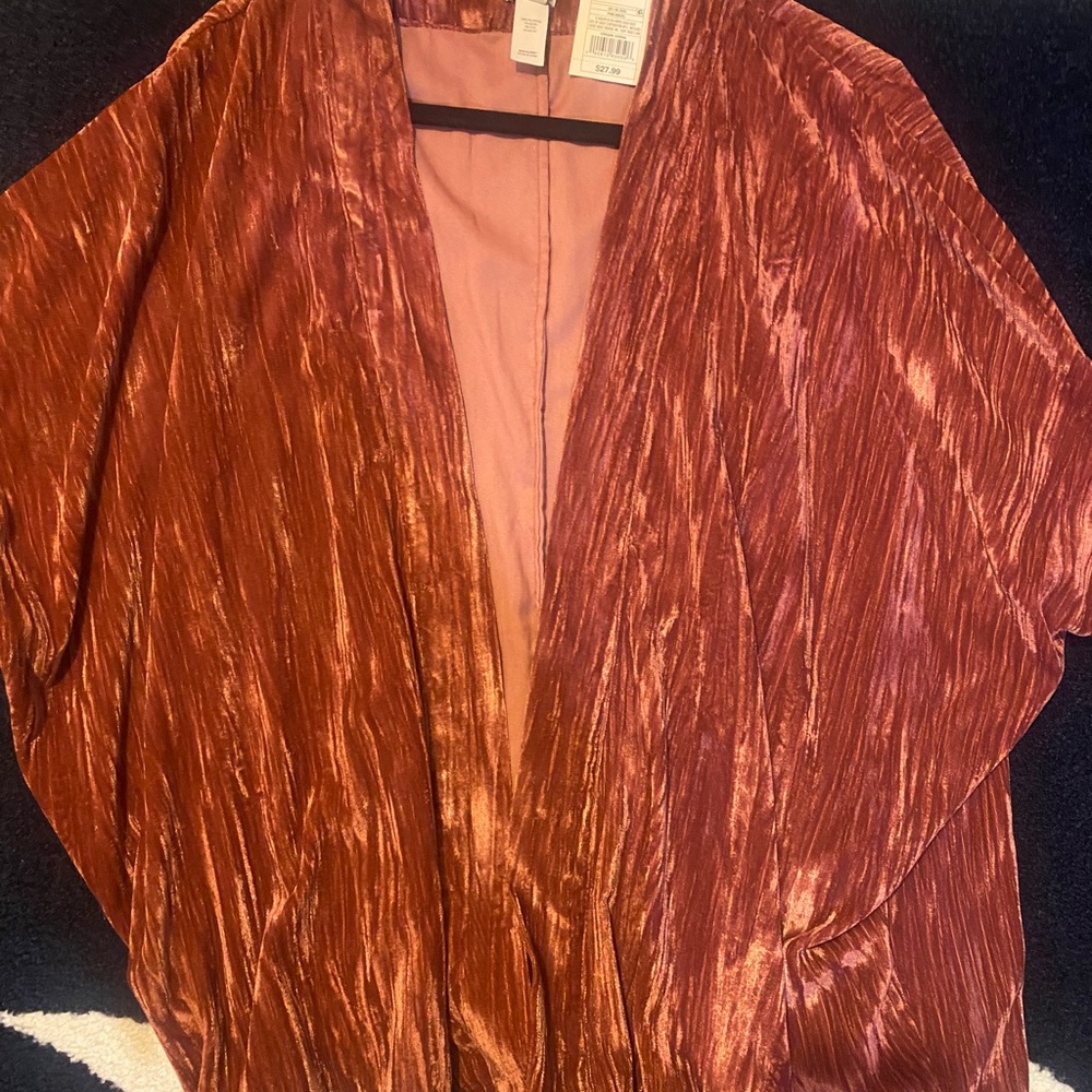 a new day Rust Velvet Women's Poncho